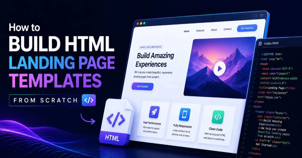 How to Build HTML Landing Page Templates From Scratch