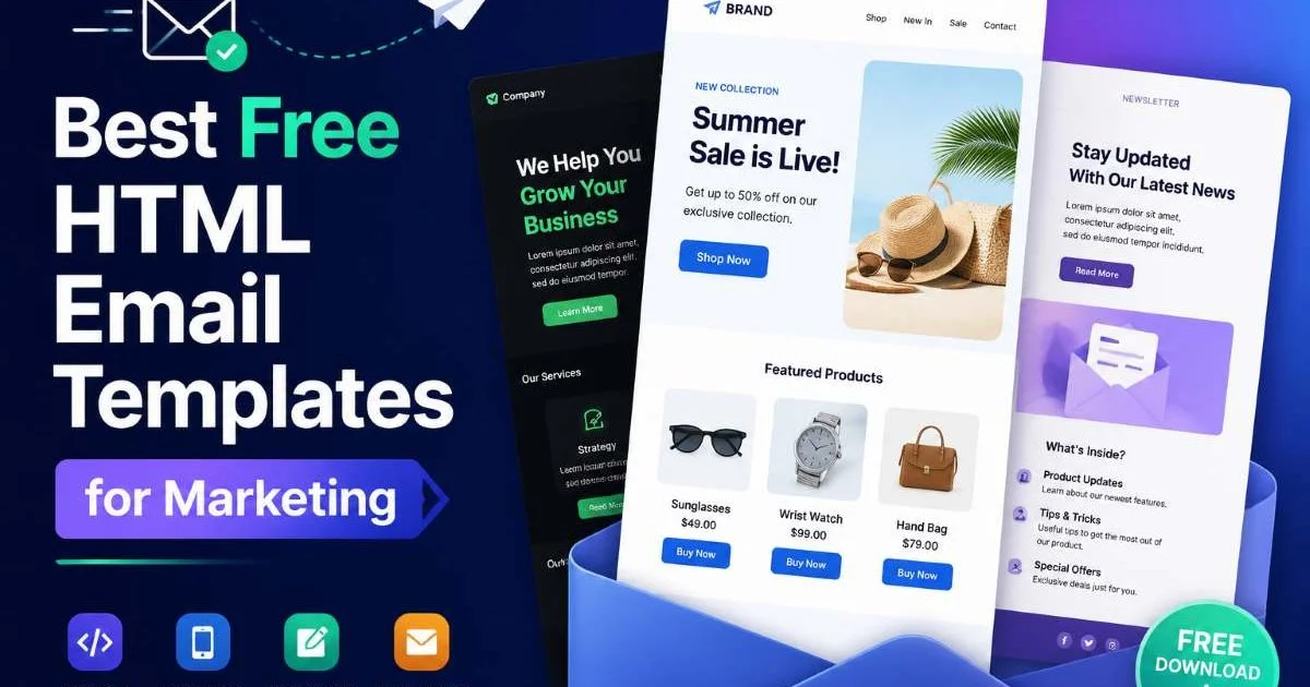 Best Free HTML Email Templates for Marketing